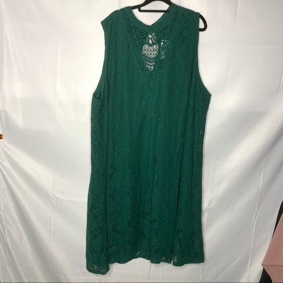 torrid size 5 Green lace dress sleeveless NWT - Picture 2 of 8